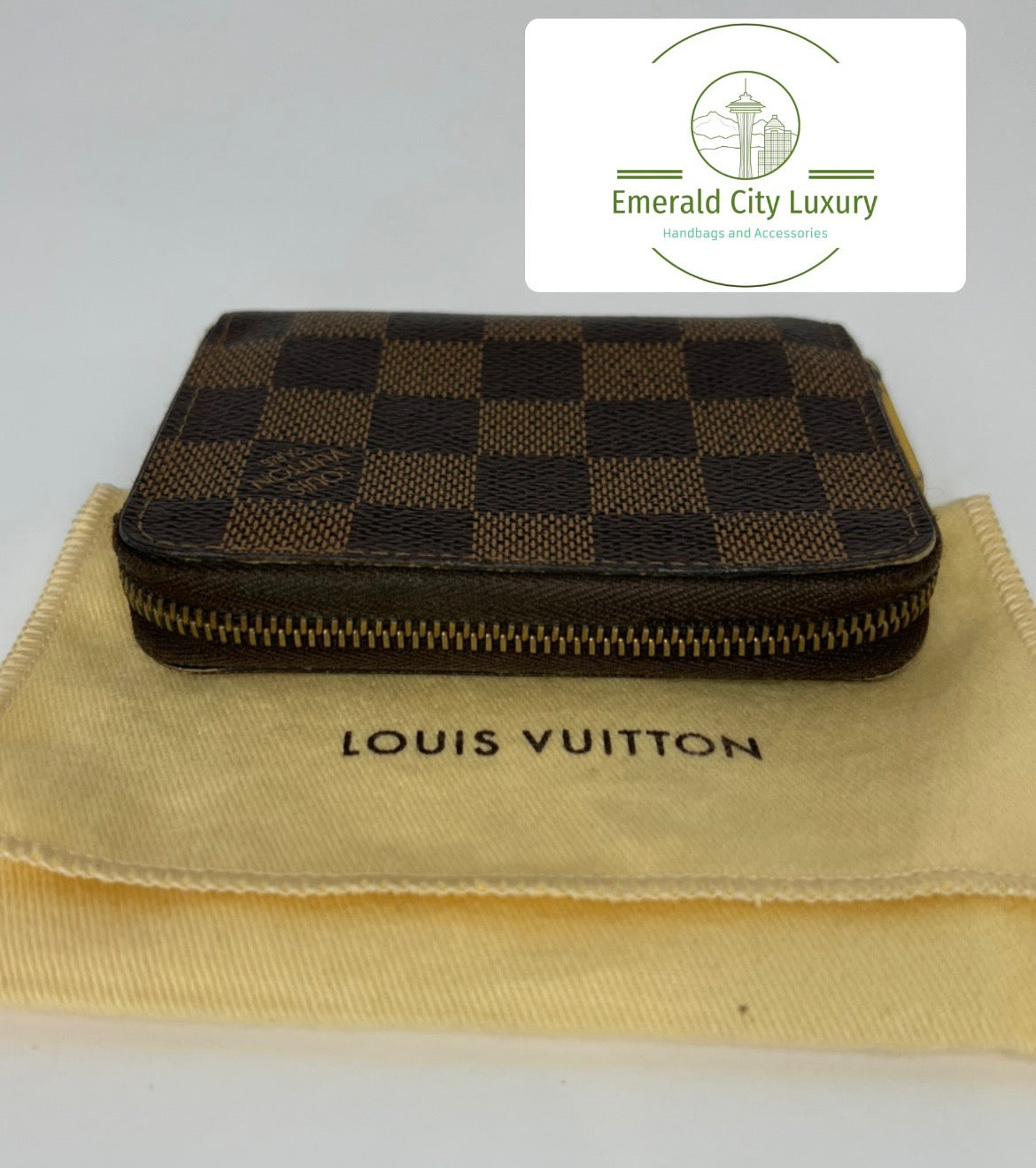 Damier Ebene Zippy Coin Purse