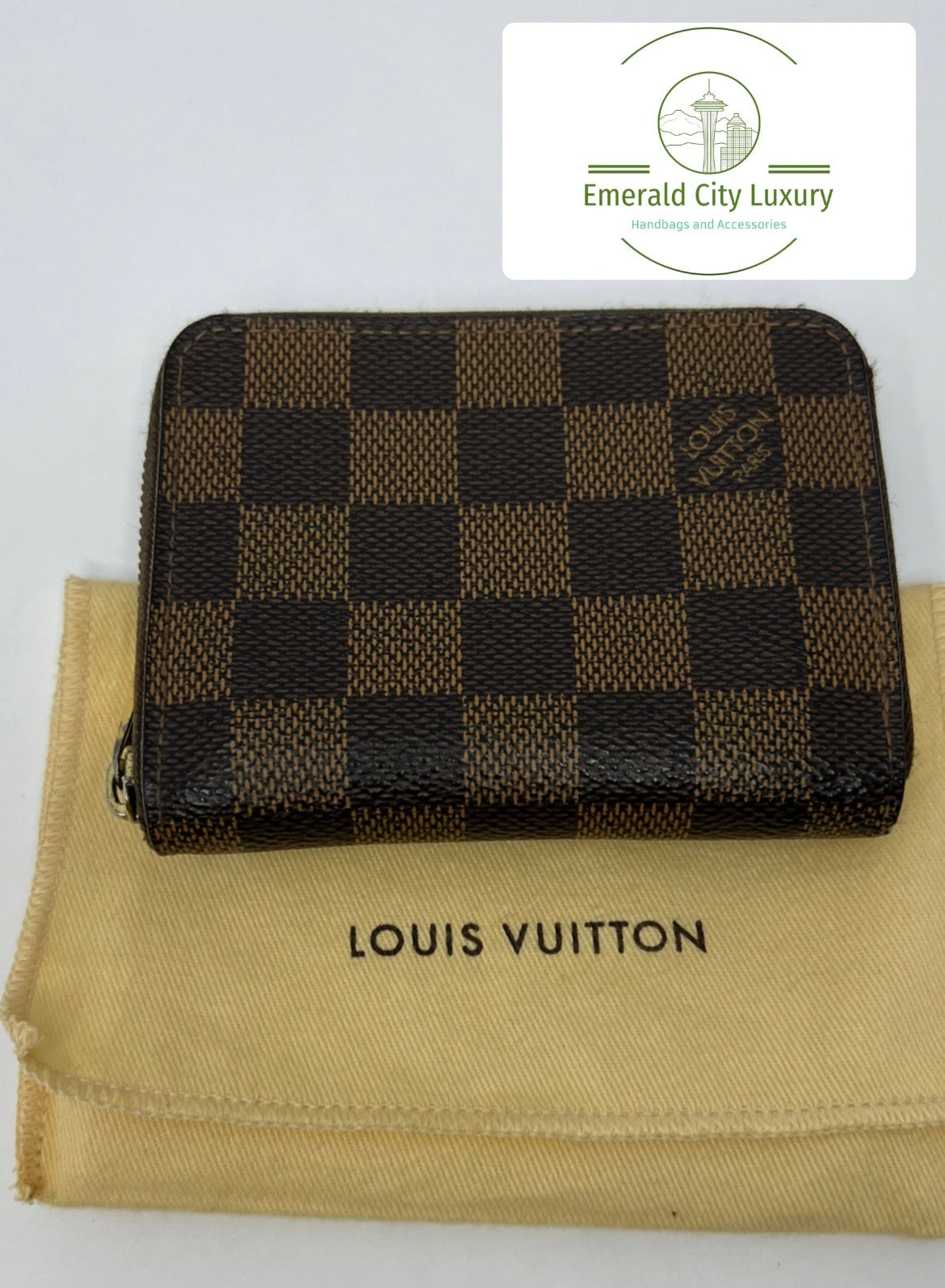 Damier Ebene Zippy Coin Purse
