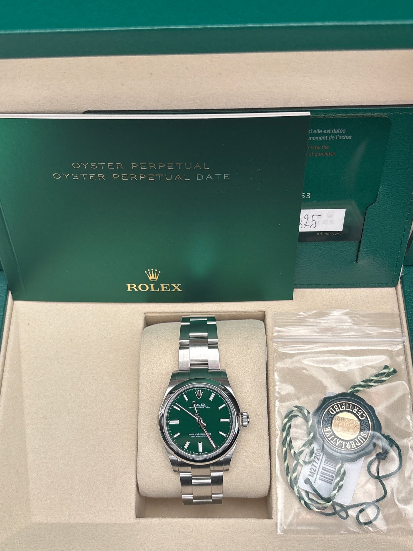 Oyster Perpetual 31 Green Dial