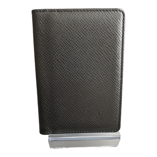Taiga Leather Pocket Organizer- Black