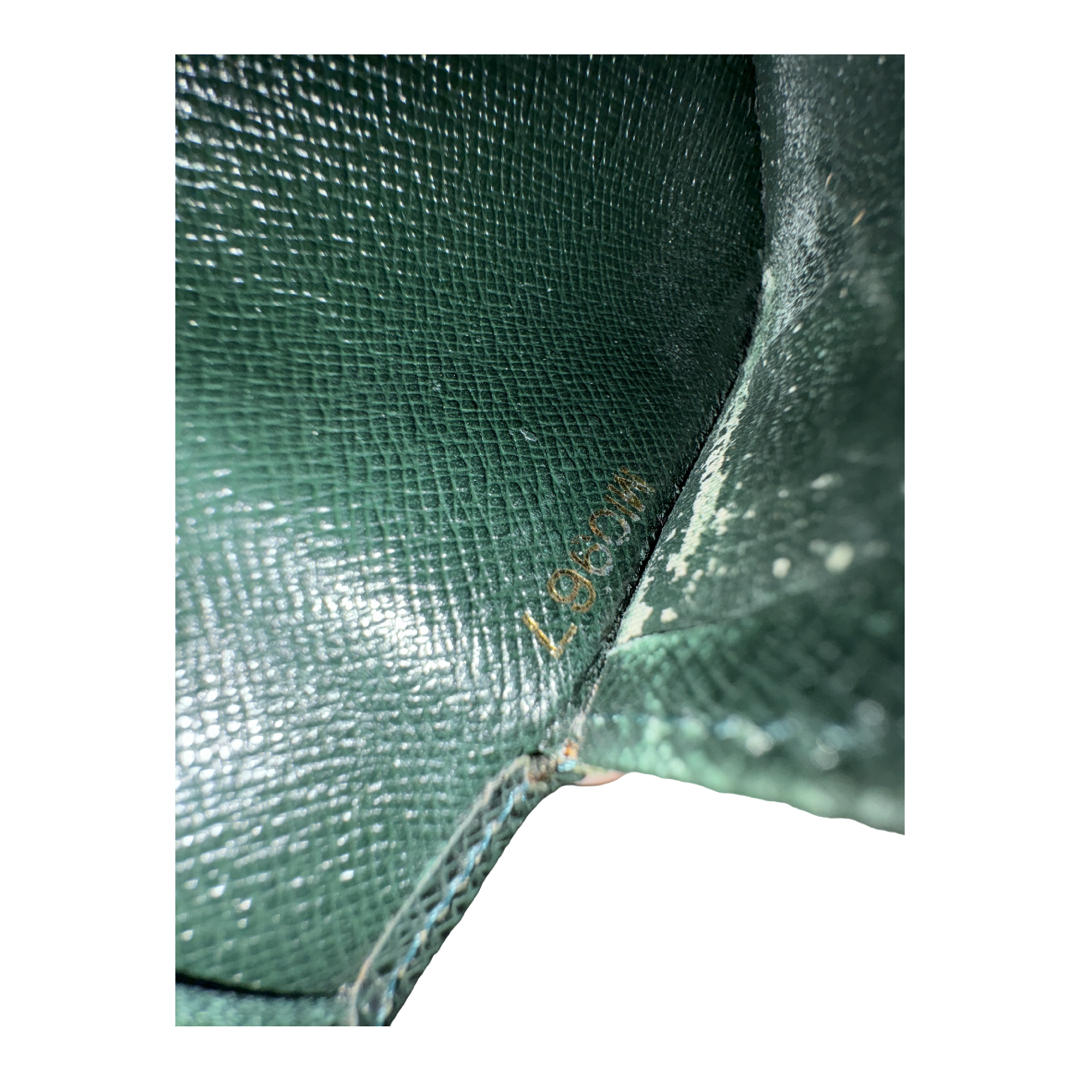 Taiga Leather Pocket Organizer- Dark Green