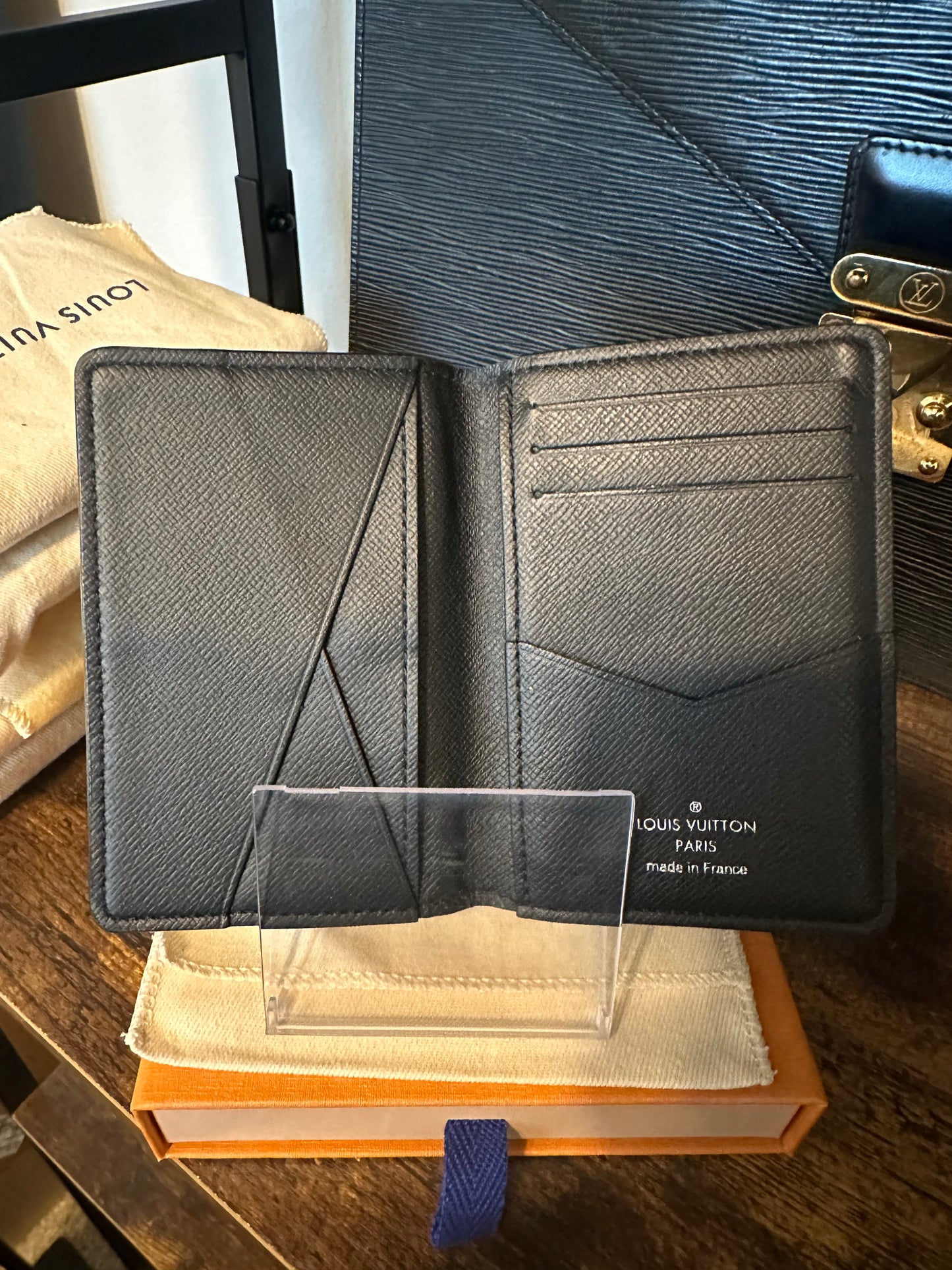 Damier Graphite Pocket Organizer