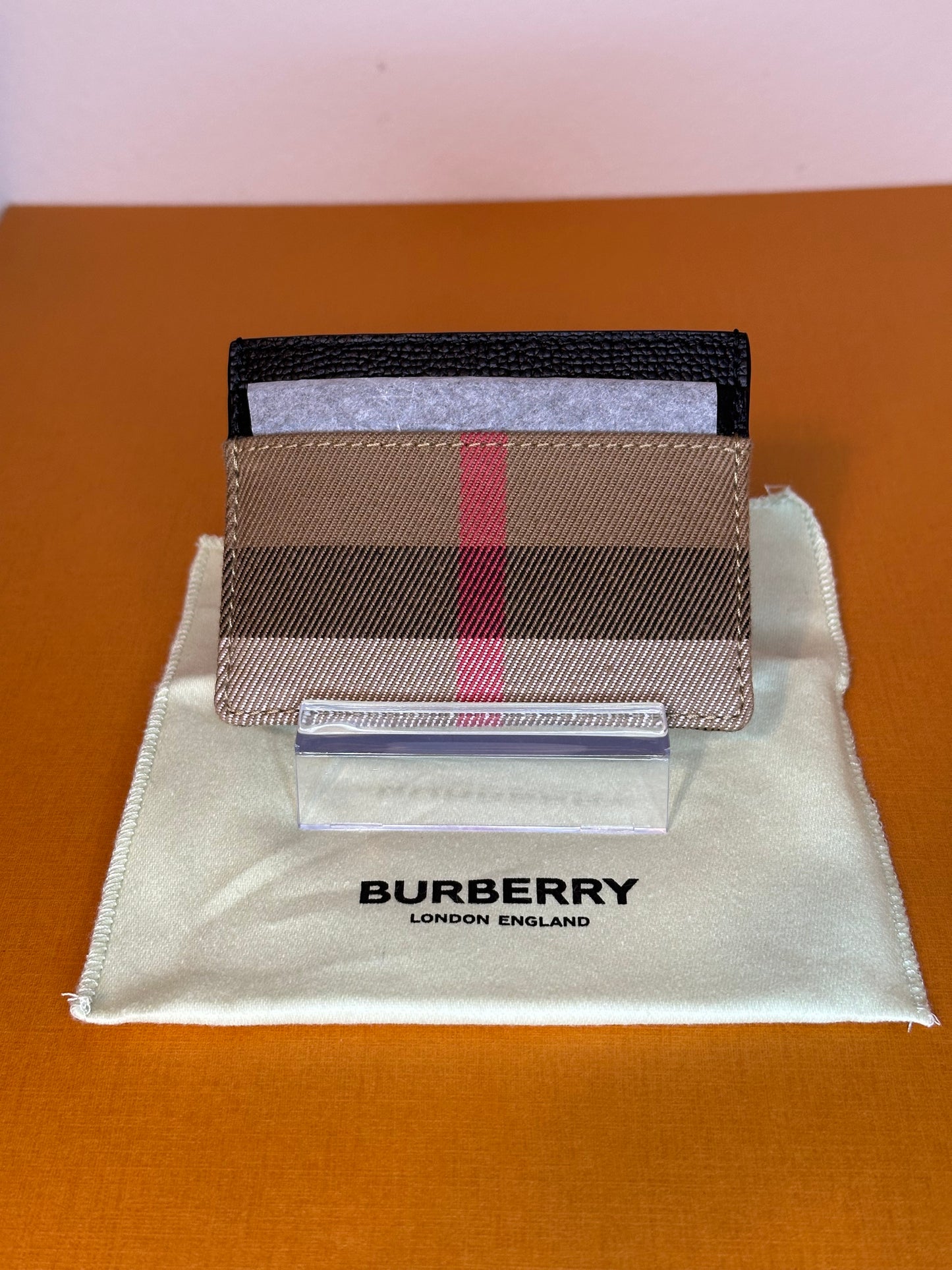 Check Pattern Card Holder