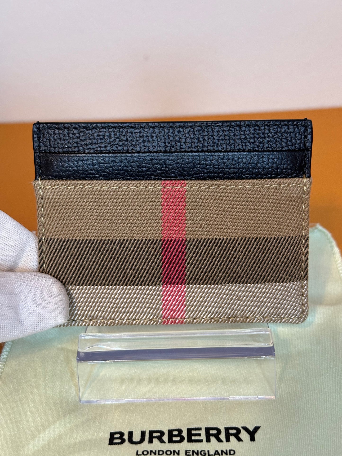 Check Pattern Card Holder