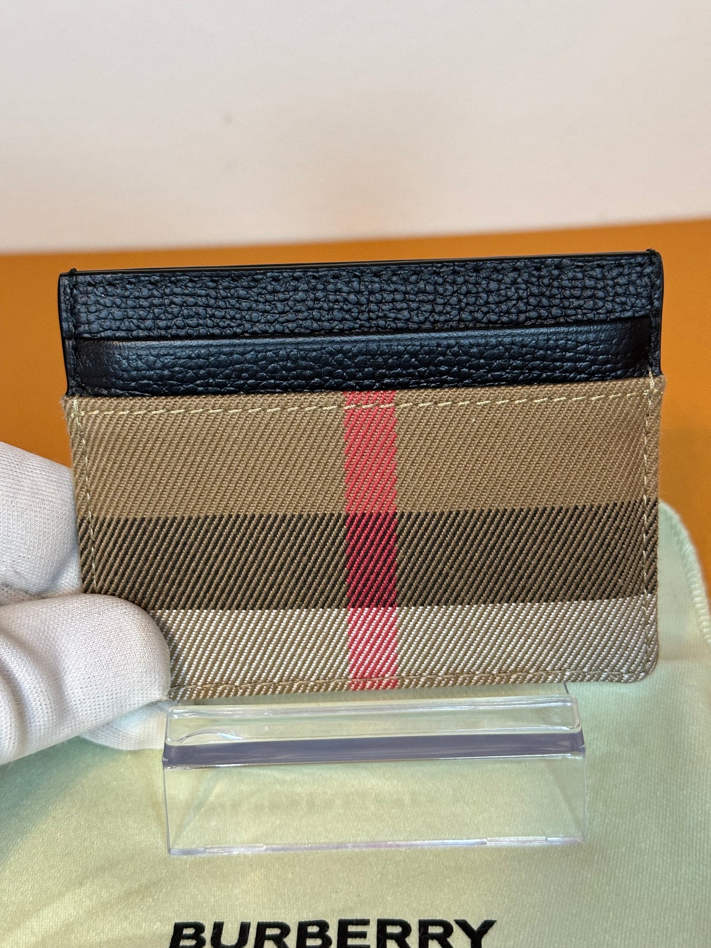 Check Pattern Card Holder