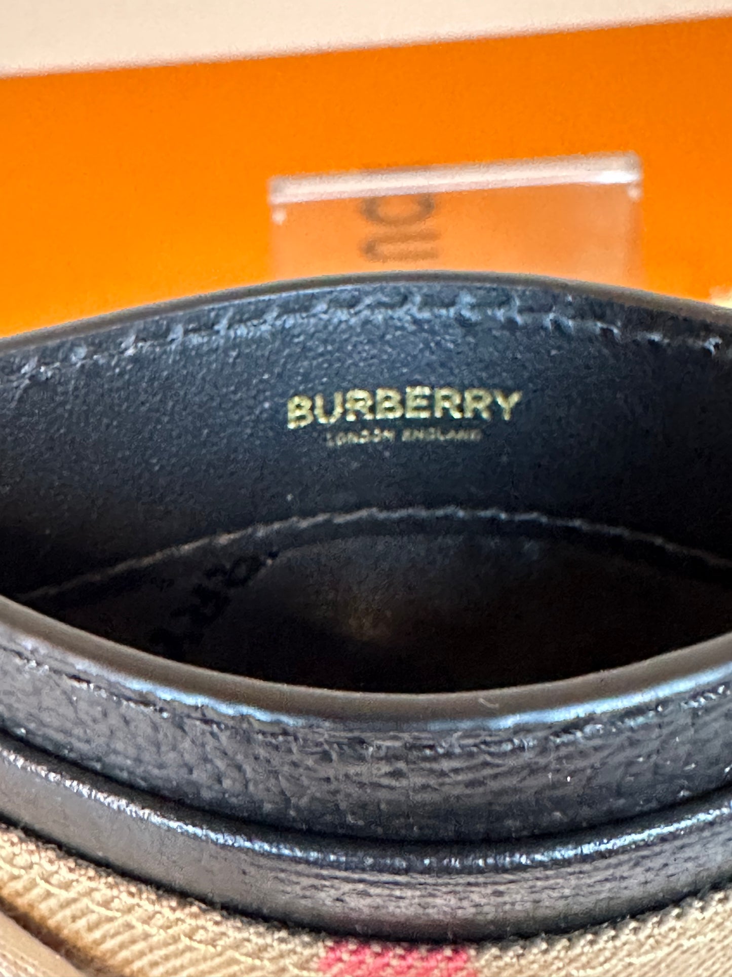 Check Pattern Card Holder