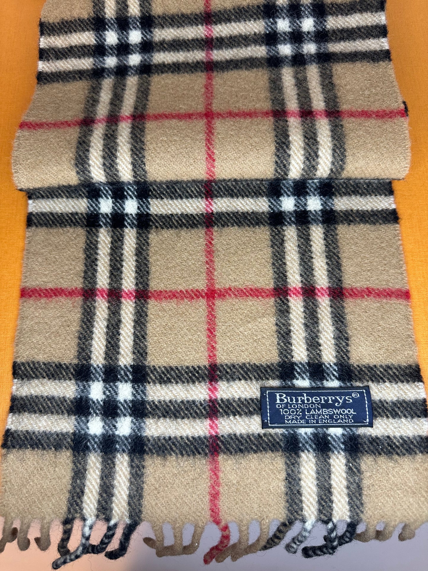 Nova Check Lambs Wool Scarf