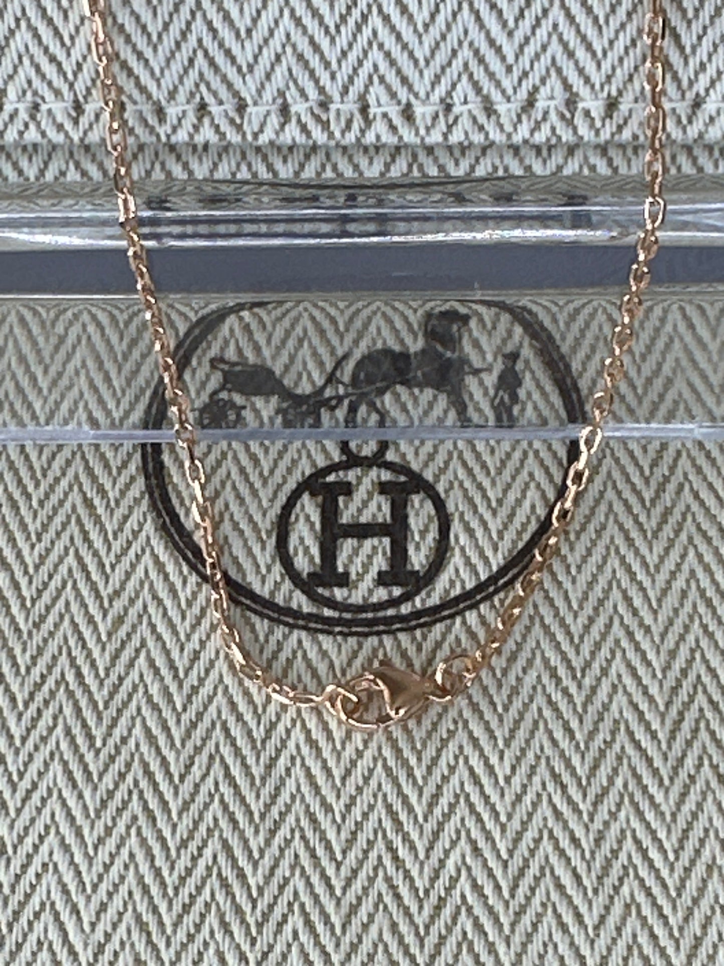 Mini Pop Blanc H Pendant Necklace