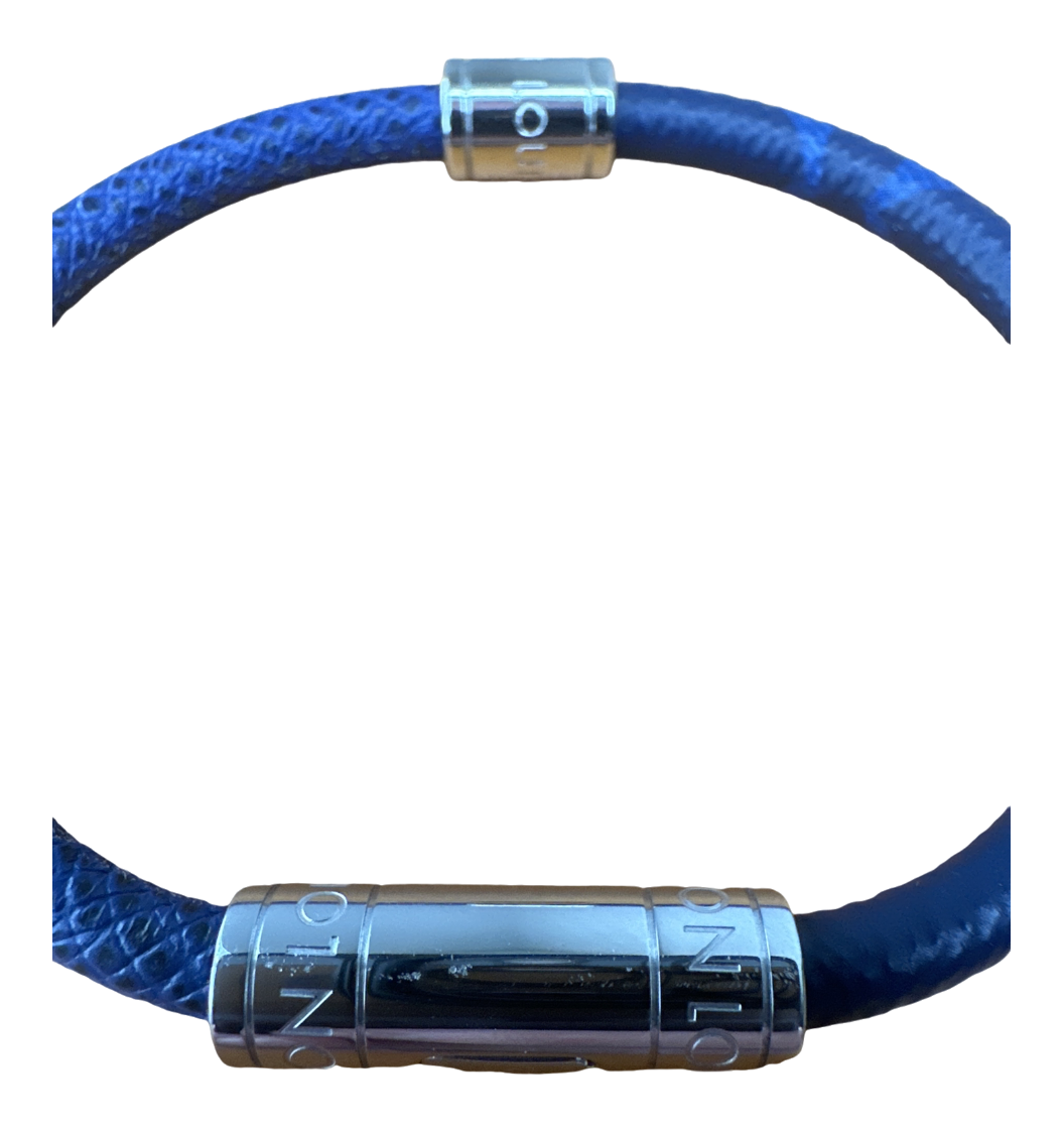Navy Taiga Leather Neo Split Bracelet
