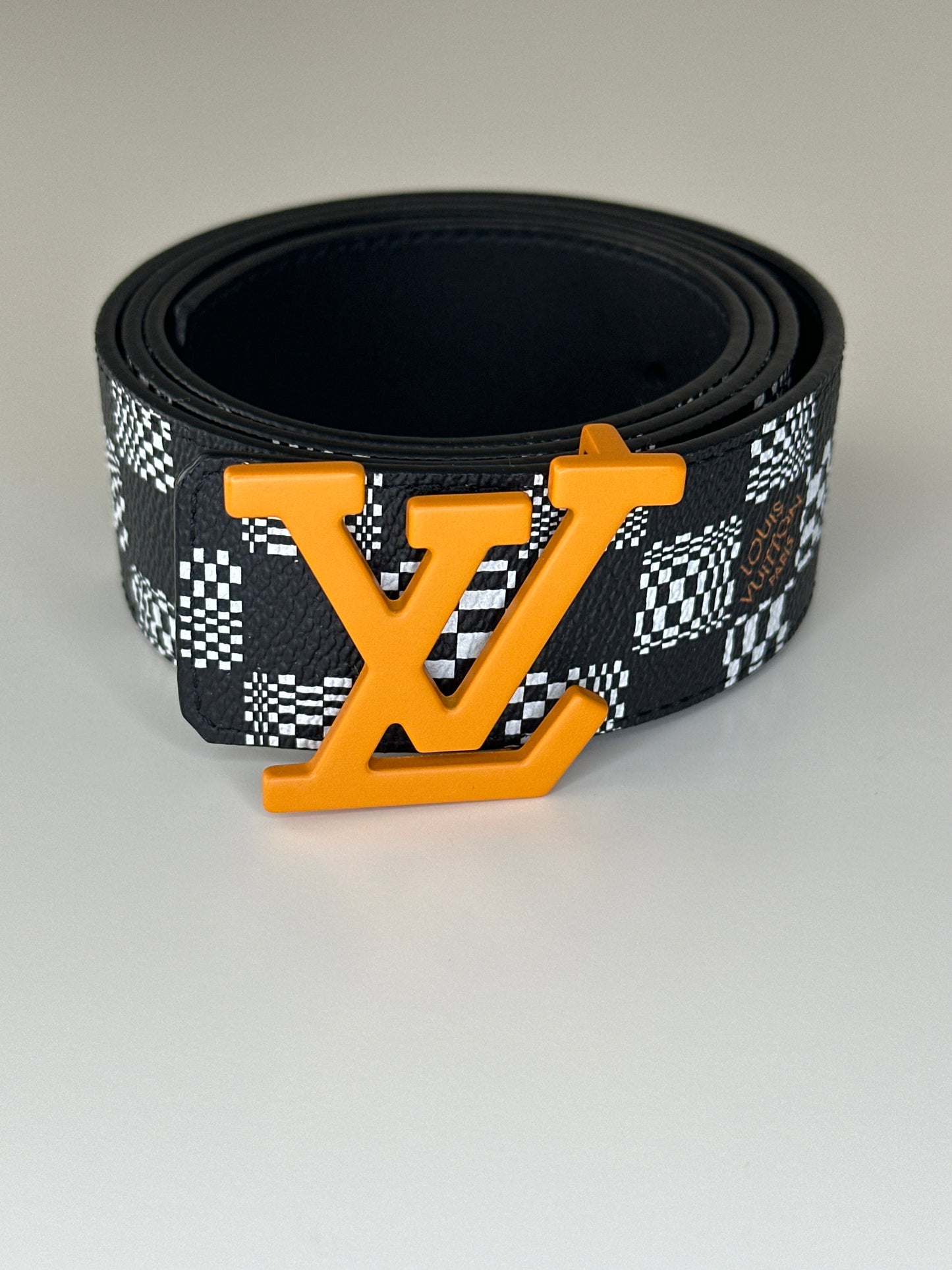Damier Distorted Belt Size 95