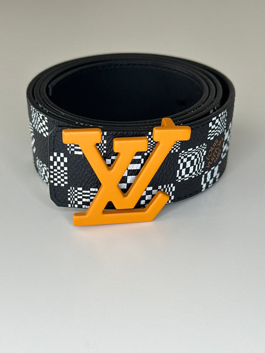 Damier Distorted Belt Size 95