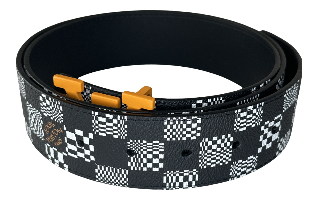 Damier Distorted Belt Size 95