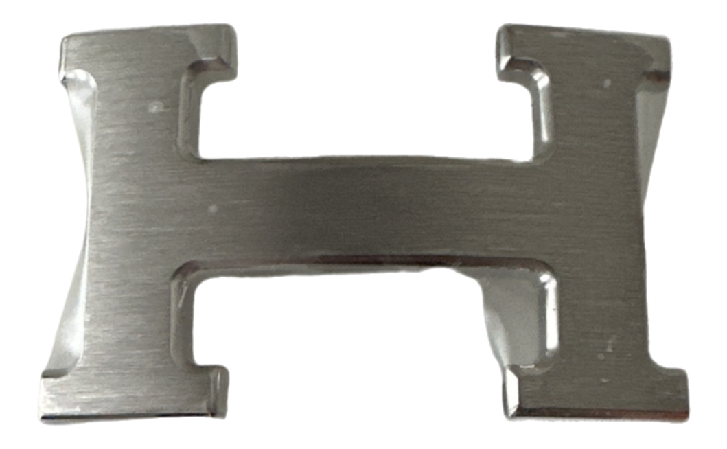 H Belt Buckle and Reversible Leather Strap 32MM