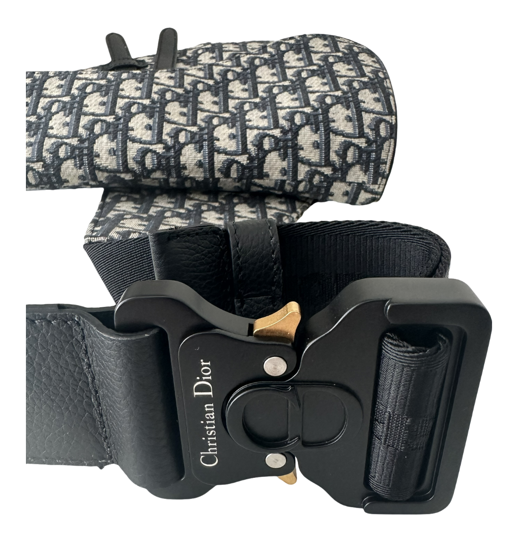 Saddle Oblique Jacquard Crossbody Bag