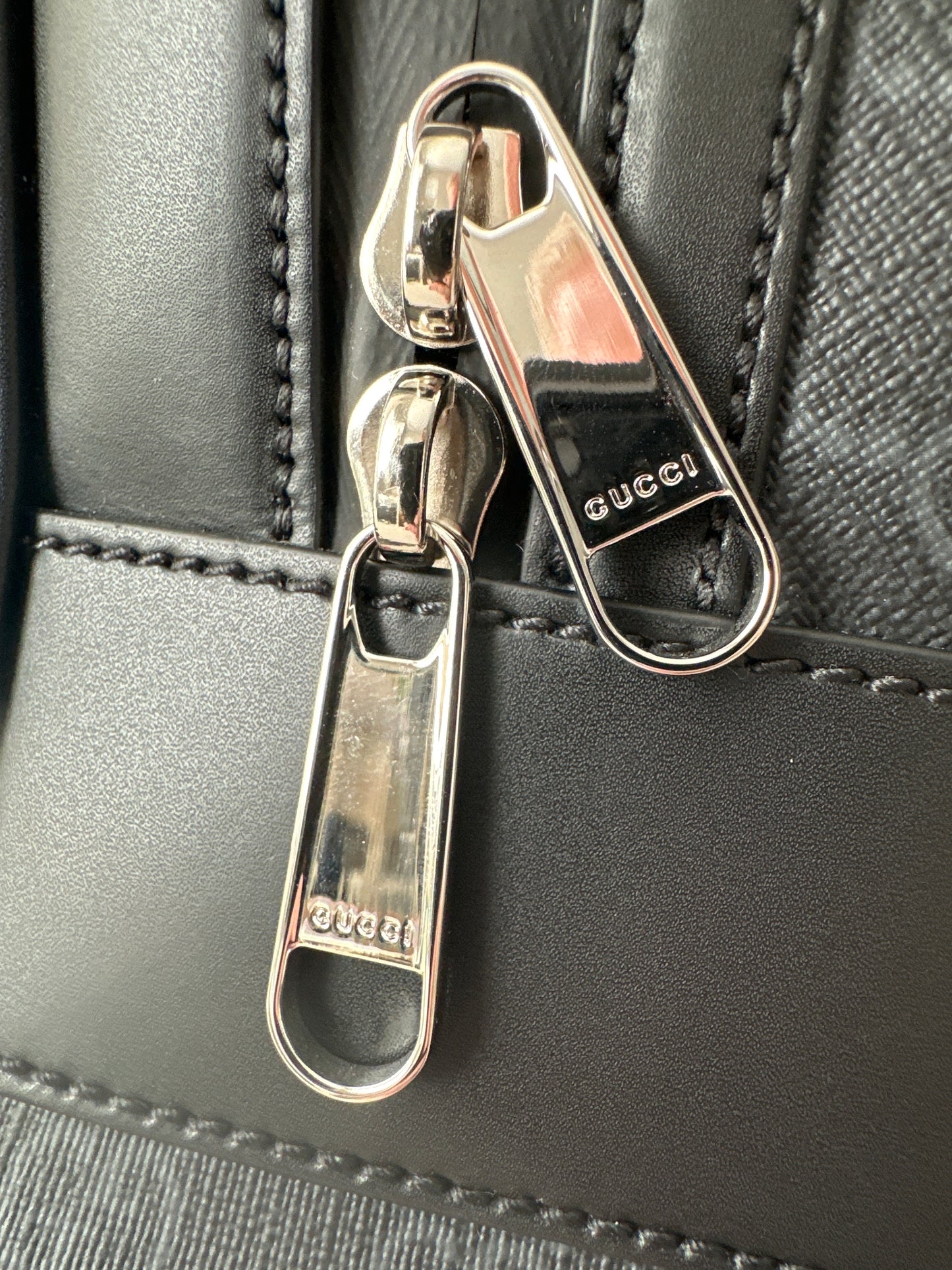 GG Black Supreme Canvas Backpack