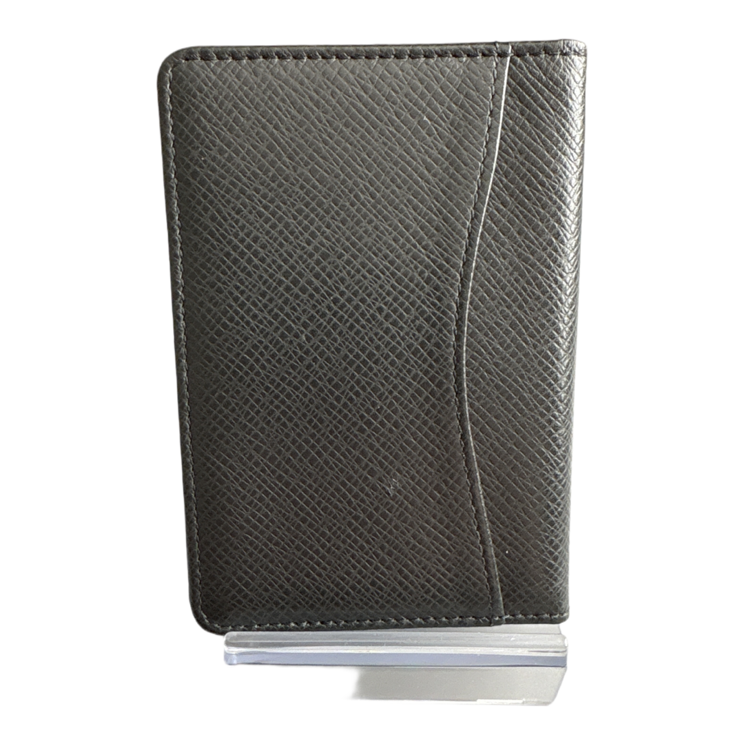 Taiga Leather Pocket Organizer- Black