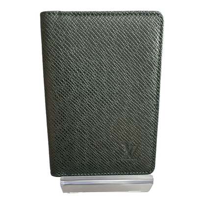 Taiga Leather Pocket Organizer- Dark Green