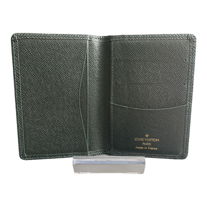 Taiga Leather Pocket Organizer- Dark Green