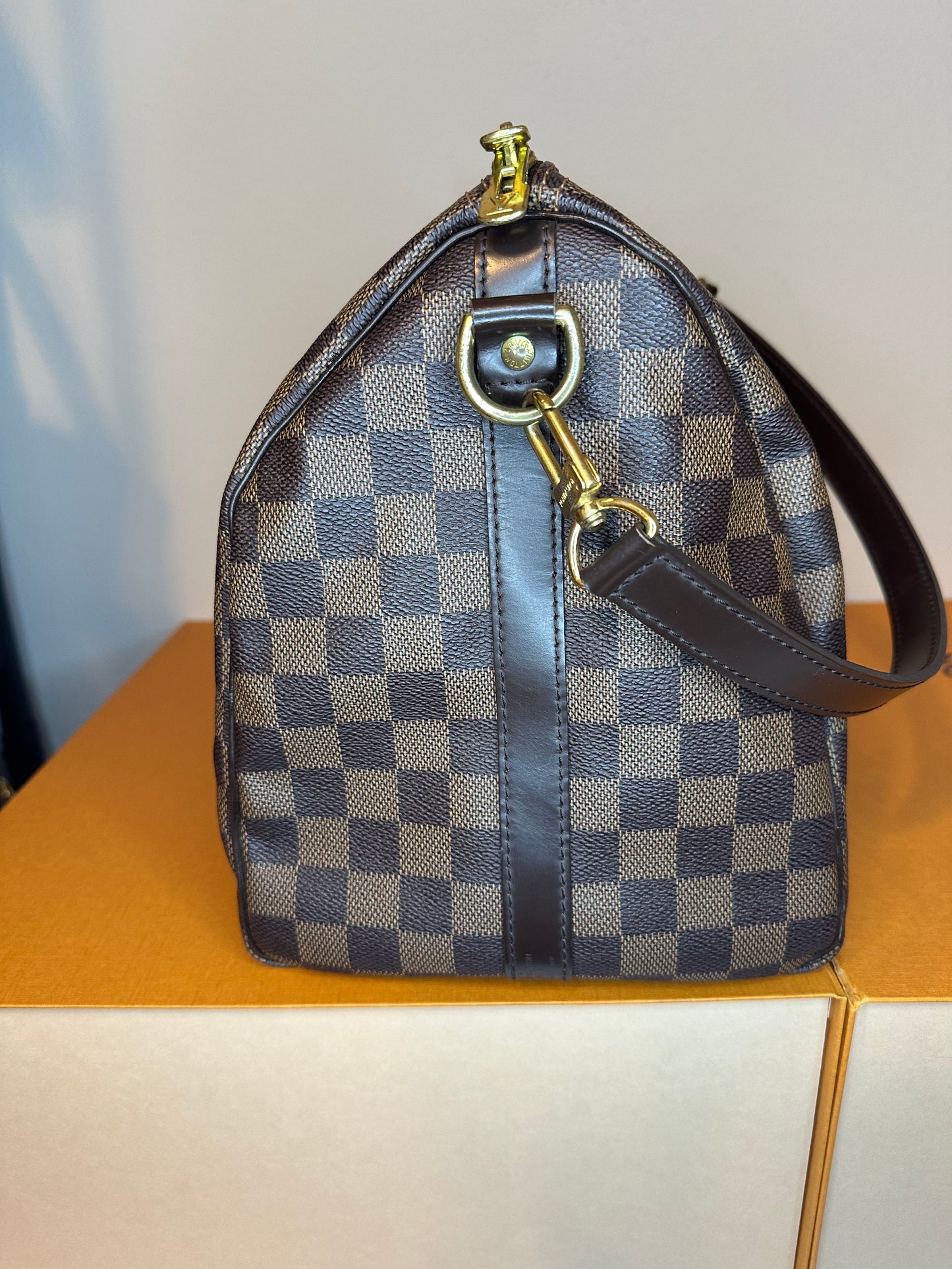 Damier Ebene Speedy 35 Bandouliere