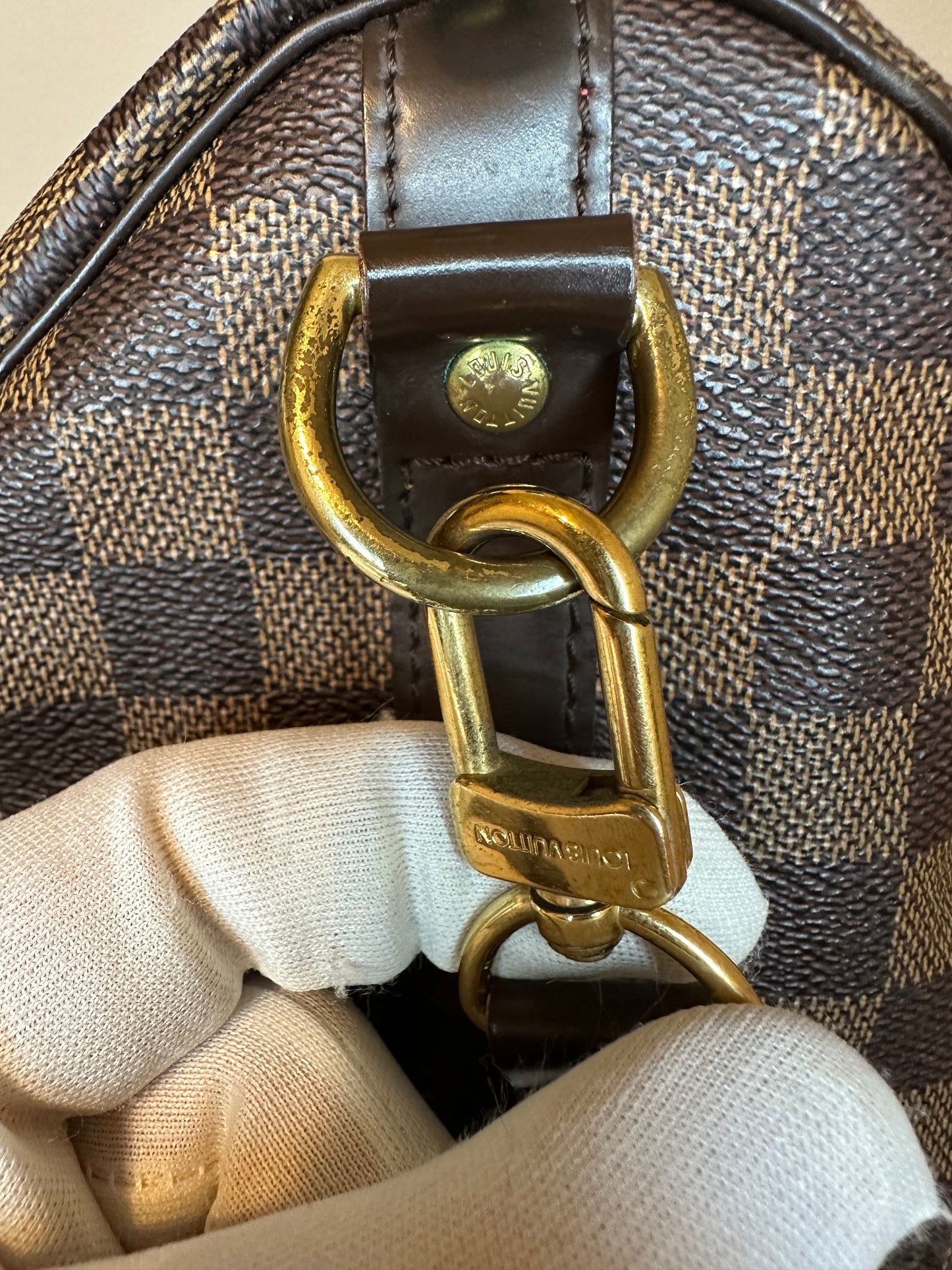 Damier Ebene Speedy 35 Bandouliere