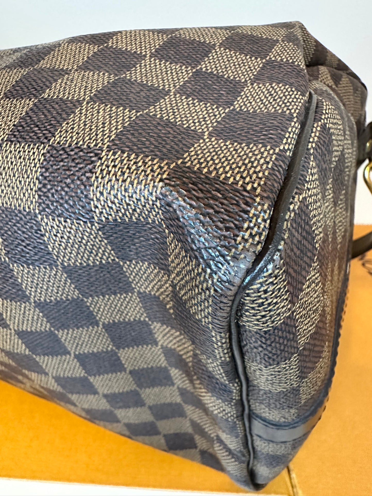 Damier Ebene Speedy 35 Bandouliere