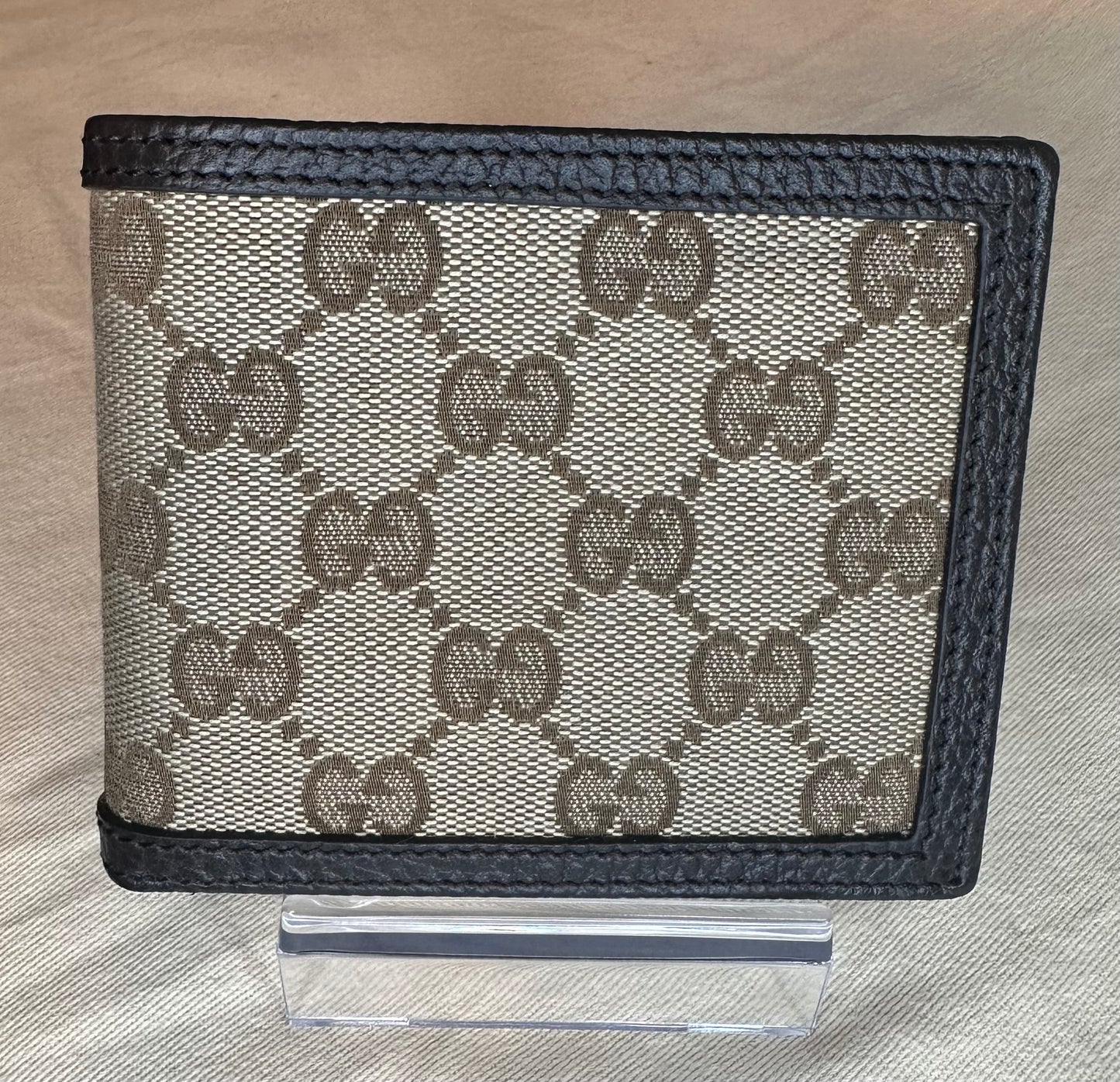 GG Supreme Pattern Bifold Wallet
