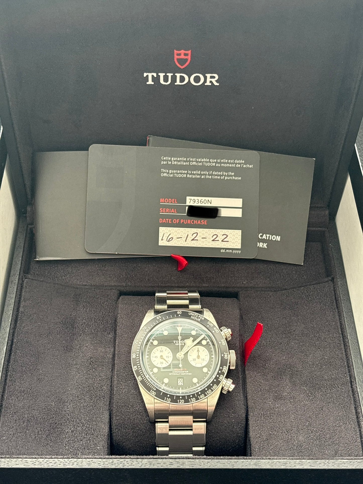 Black Bay Chronograph Watch