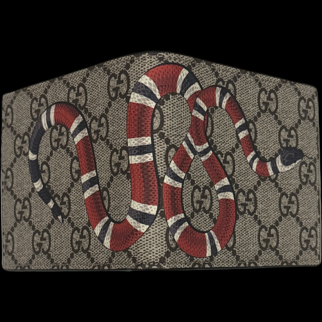 Kingsnake Print GG Supreme Pattern Wallet