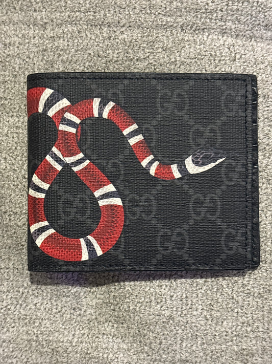 Kingsnake Print GG Supreme Pattern Wallet
