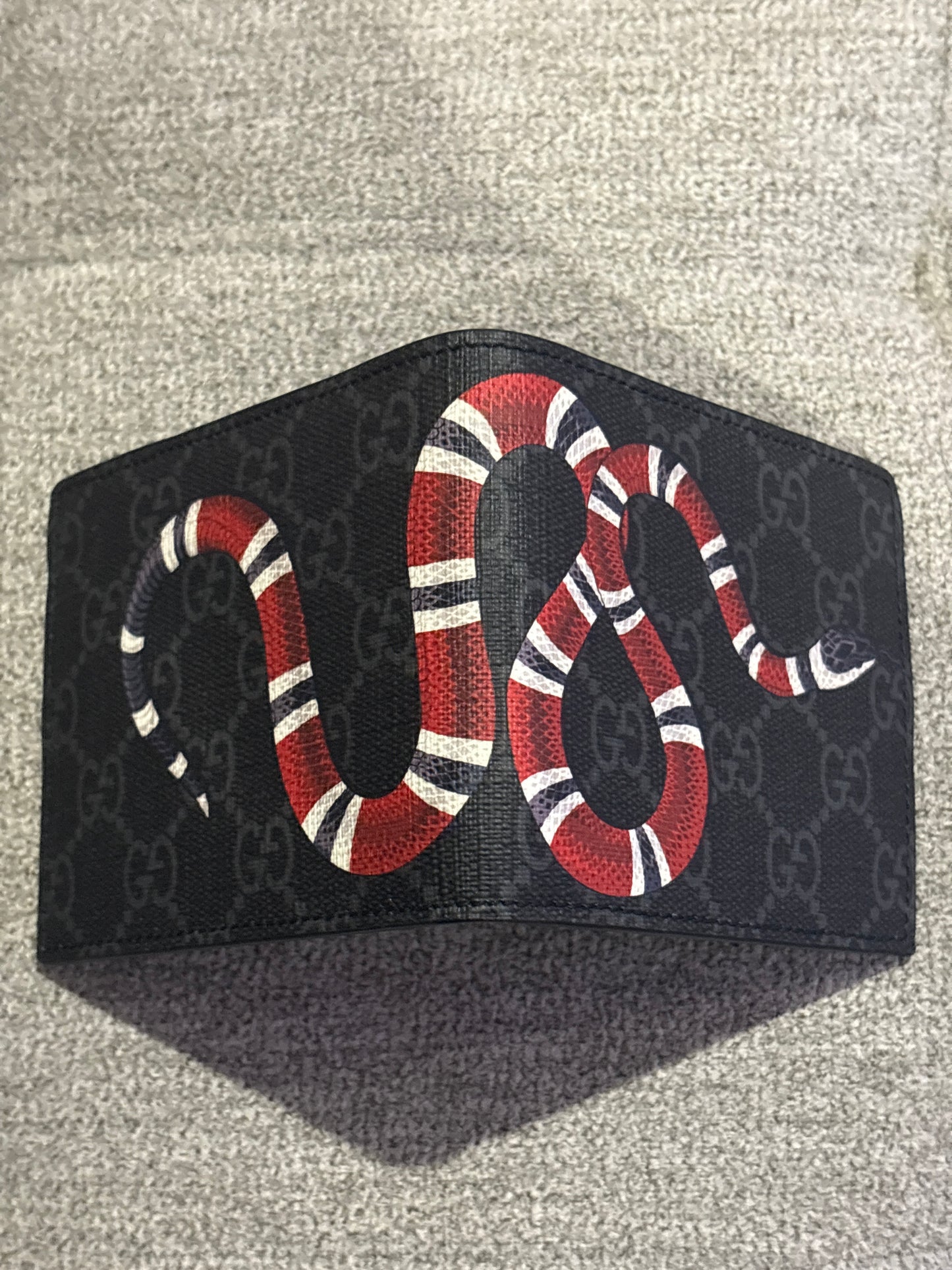 Kingsnake Print GG Supreme Pattern Wallet